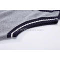 Boy's Knitted Pure Cotton Contrast Colour School Vest